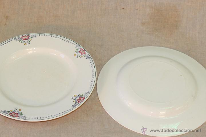 Antig&uuml;edades: 5 PLATOS GRANDES DE LOZA - Foto 3