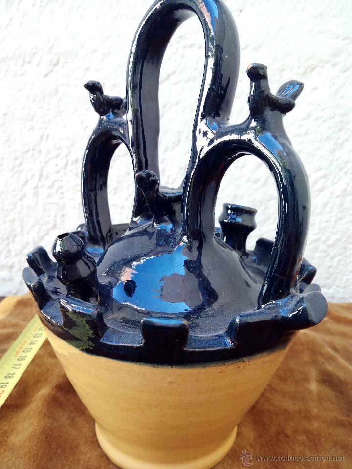 Antig&uuml;edades: Cantaro de barro vidriado antiguo - Foto 3