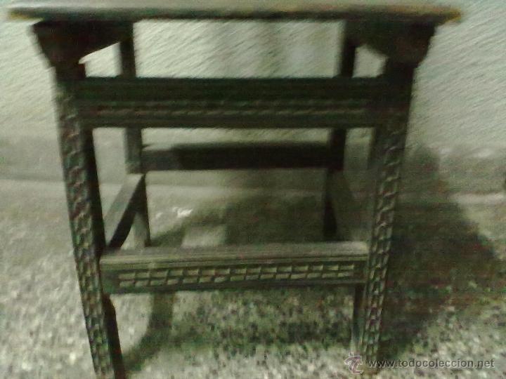 Antig&uuml;edades: SILLA CASTA&Ntilde;O TALLADA PARA RESTAURAR - Foto 3