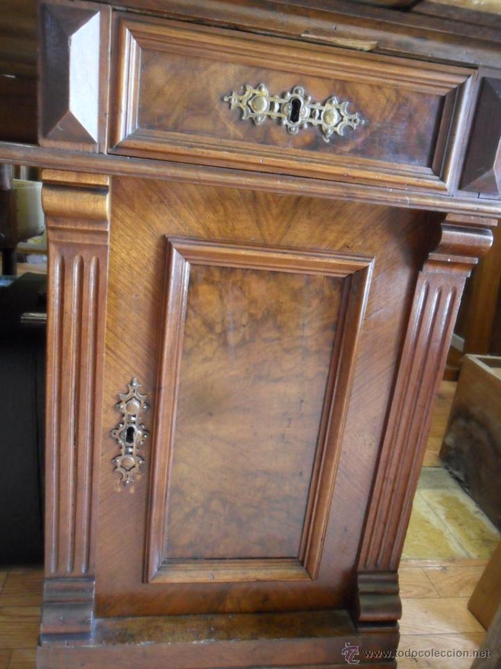 Antig&uuml;edades: MESA DE DESPACHO EN MADERA DE NOGAL ANTIGUA - Foto 11