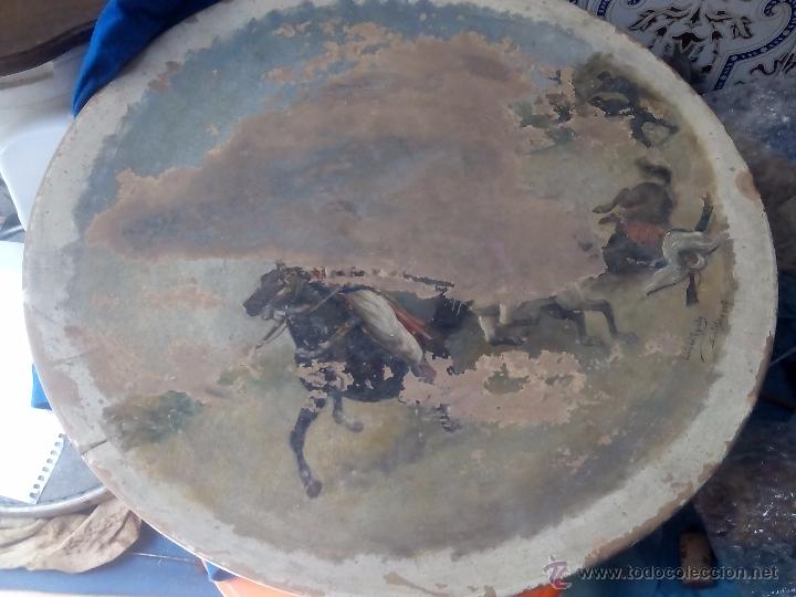 Antig&uuml;edades: plato pintado - Foto 1