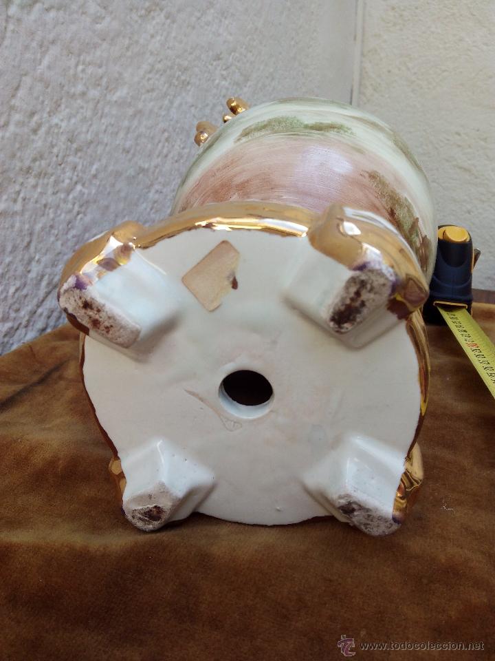 Antig&uuml;edades: Gran jarron de porcelana decorado - Foto 5