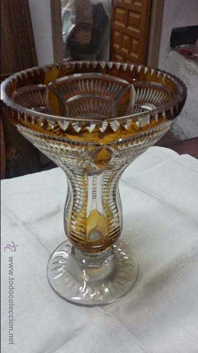 Antig&uuml;edades: JARRON E CRISTAL EN DOS COLORES - Foto 1