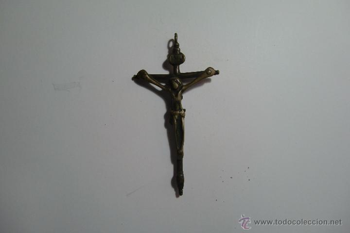 Antig&uuml;edades: ANTIGUA CRUZ DE BRONCE.7,5X4 CMS, - Foto 1