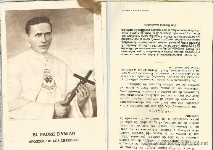 folleto de oracion del padre damian apostol de - Buy Other religious  antiques on todocoleccion