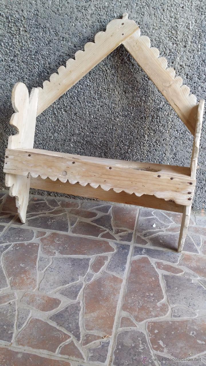 Antig&uuml;edades: antiguo jarrero de madera, precioso - Foto 1