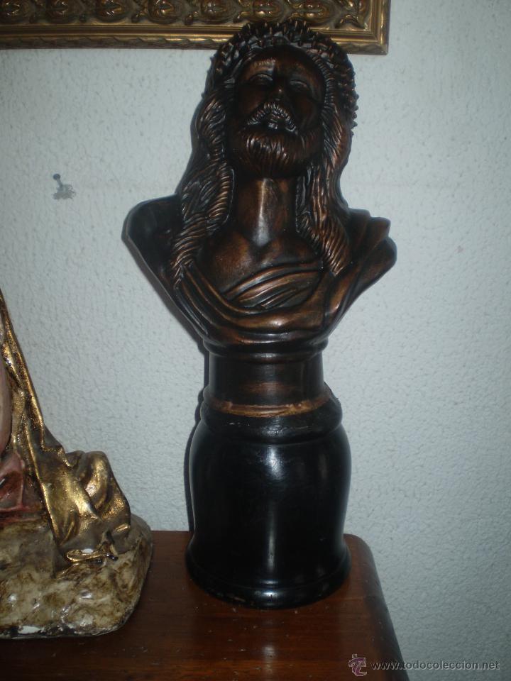 Antig&uuml;edades: BUSTO DE CRISTO DE ESTUCO - Foto 3