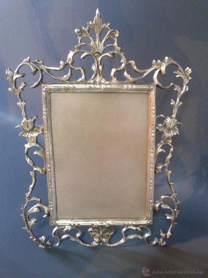 Antig&uuml;edades: PORTA FOTO DE BRONCE - Foto 1