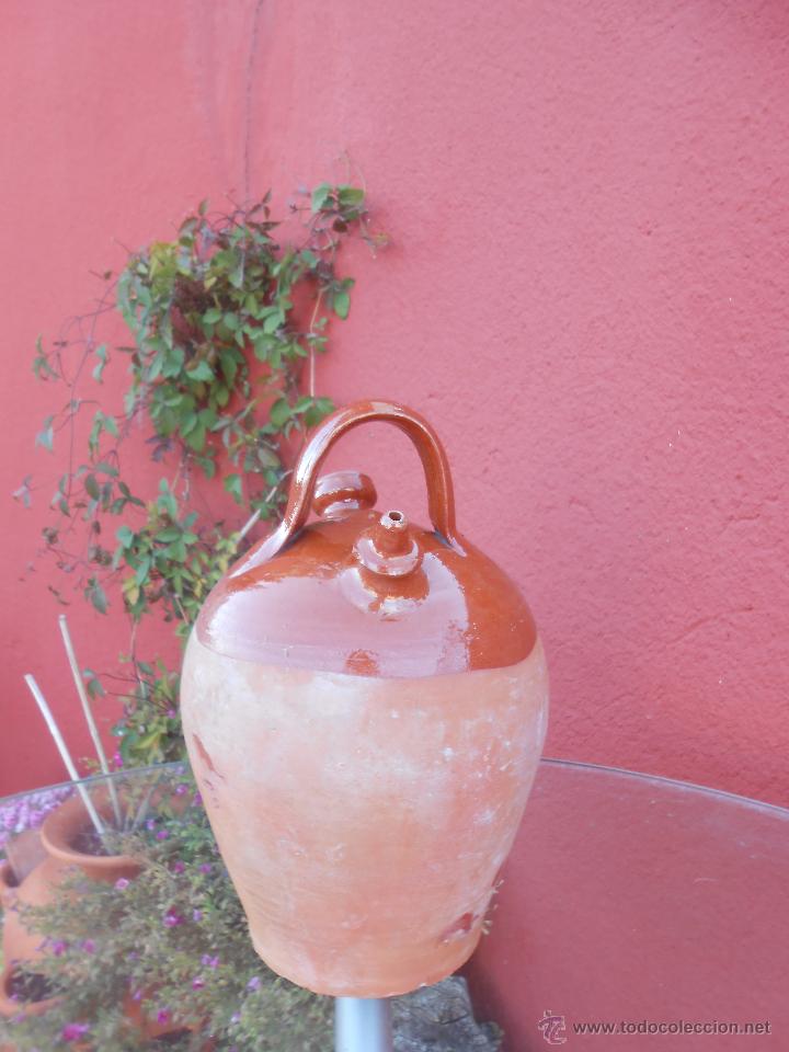 Antig&uuml;edades: ANTIGUO BOTIJO DE BARRO ESMALTADO - Foto 5