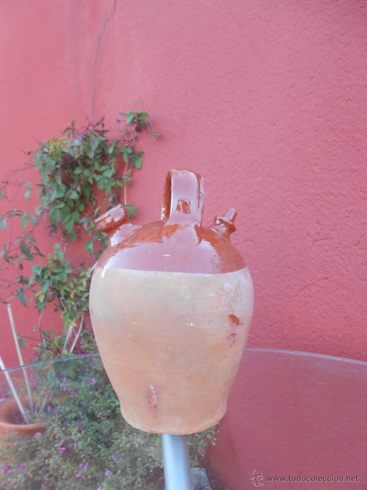 Antig&uuml;edades: ANTIGUO BOTIJO DE BARRO ESMALTADO - Foto 6