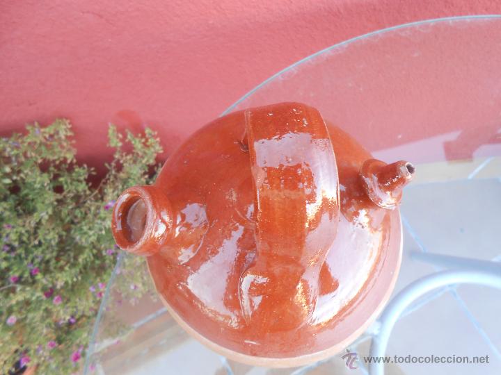 Antig&uuml;edades: ANTIGUO BOTIJO DE BARRO ESMALTADO - Foto 7