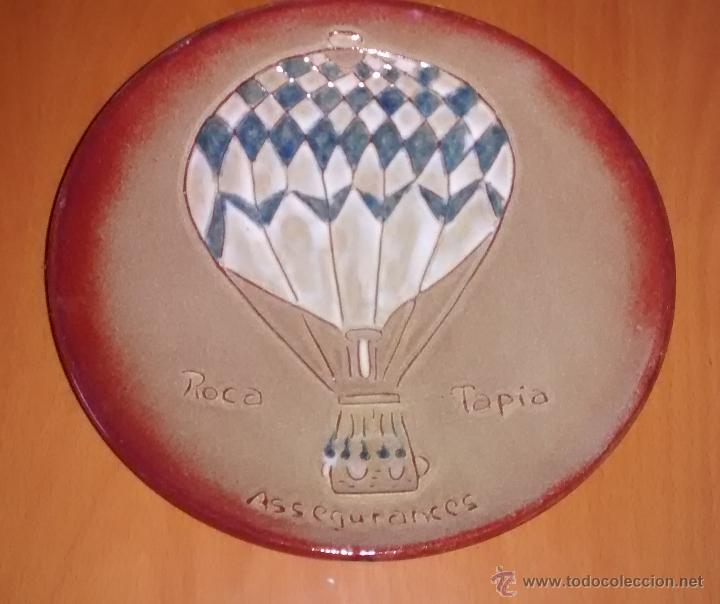 Antig&uuml;edades: Plato de publicidad, 24 cm de di&aacute;metro - Foto 1