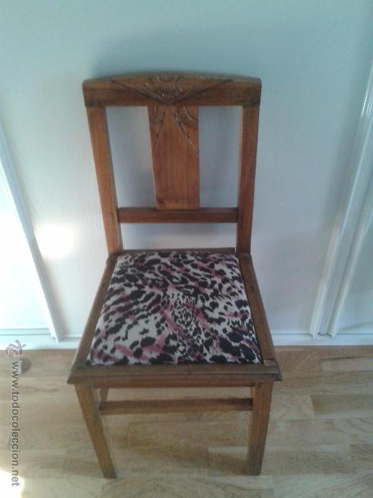 Antig&uuml;edades: silla antigua restaurada - Foto 1