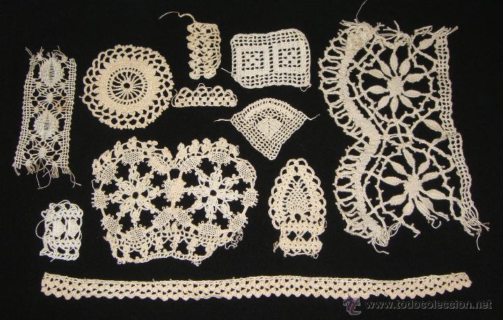 Antiques: Antiguo Muestrario Retales de Croch&eacute;. Hechos a mano.