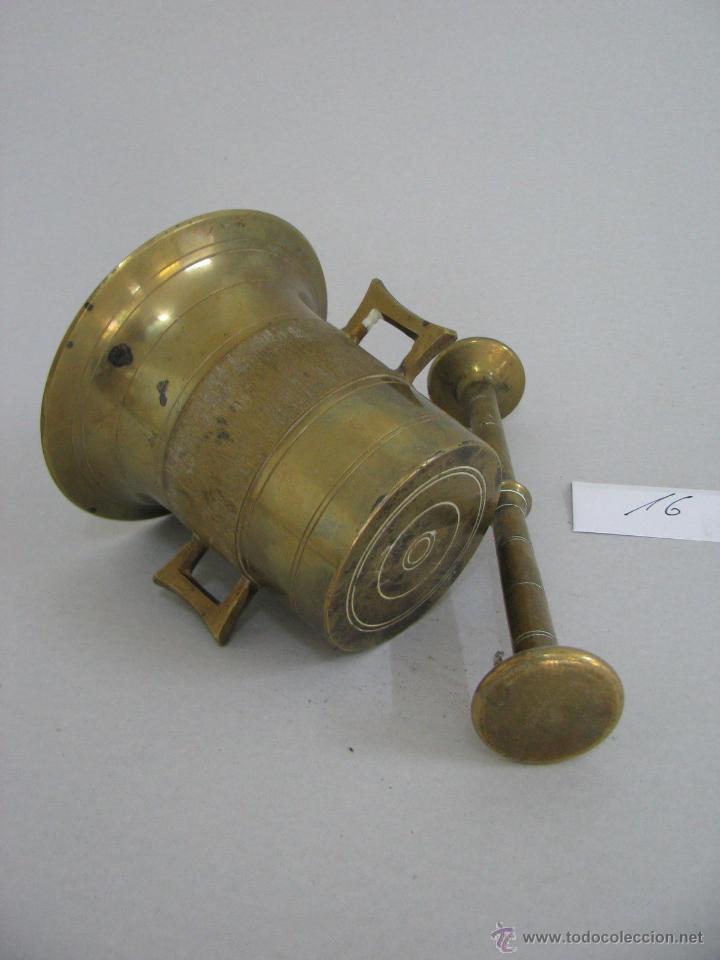 Antig&uuml;edades: ANTIGUO Y HERMOSO ALMIREZ BRONCE??? O LATON??? - Foto 3