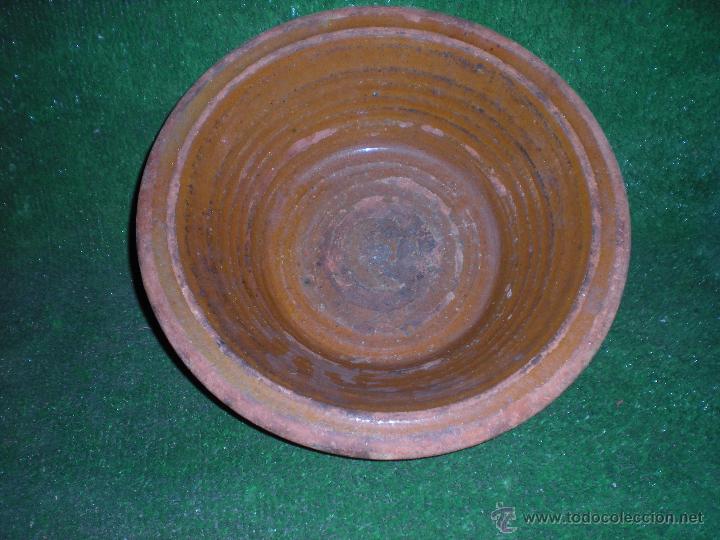Antig&uuml;edades: LEBRILLO de barro di&aacute;metro 30x8cm - Foto 2
