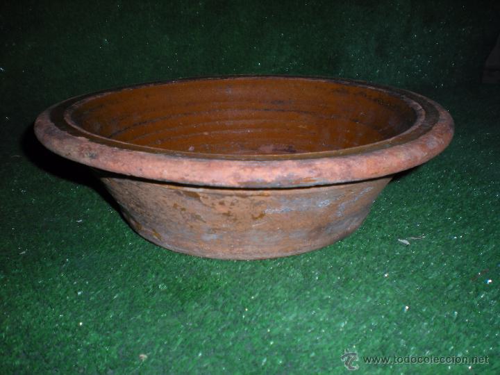 Antig&uuml;edades: LEBRILLO de barro di&aacute;metro 30x8cm - Foto 4