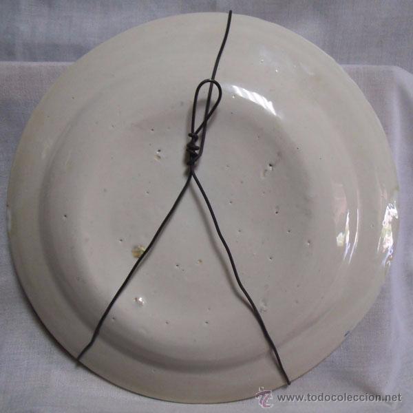 Antig&uuml;edades: ANTIGUO PLATO DE MANISES, 265 CM - Foto 4