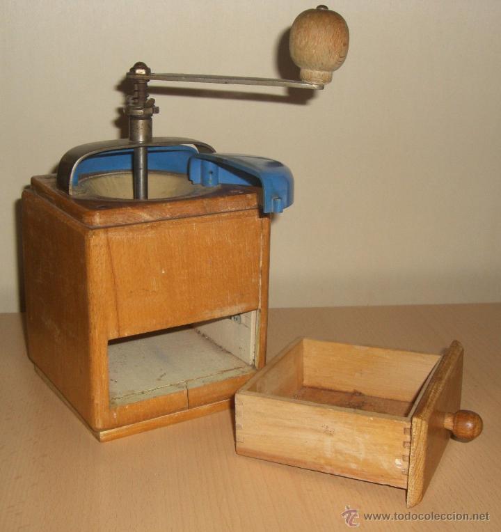 Antig&uuml;edades: N&ordm;4 ANTIGUO MOLINILLO DE CAF&Eacute; MADERA - Foto 2