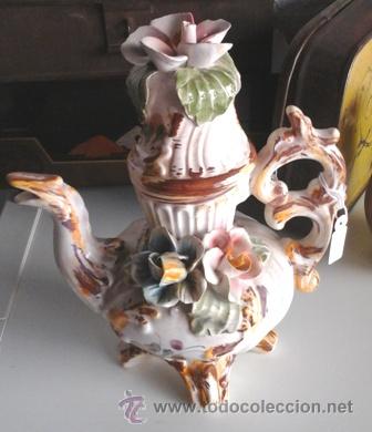 Antig&uuml;edades: Tetera Capodimonte - Foto 1