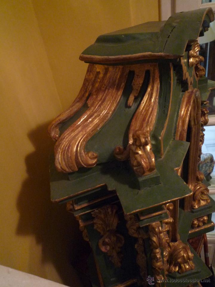 Antig&uuml;edades: Tabernaculo del S. XVIII en madera pintada y dorada - Foto 8