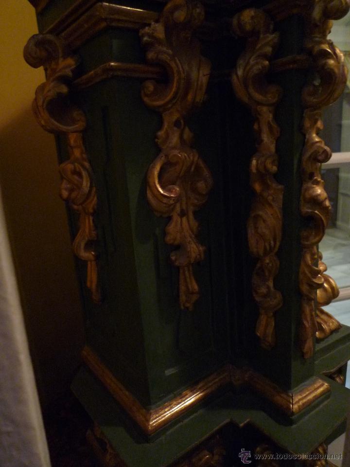 Antig&uuml;edades: Tabernaculo del S. XVIII en madera pintada y dorada - Foto 10