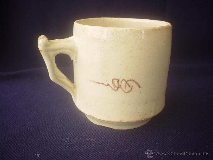 Antig&uuml;edades: TAZA CAF&Eacute; DECORADA A MANO - Foto 3