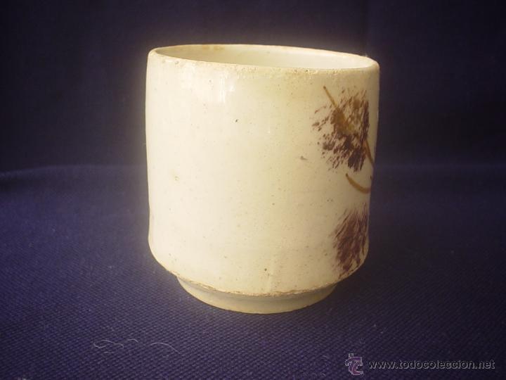Antig&uuml;edades: TAZA CAF&Eacute; DECORADA A MANO - Foto 4