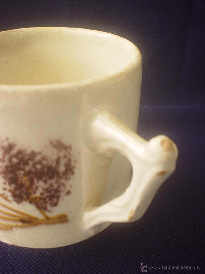 Antig&uuml;edades: TAZA CAF&Eacute; DECORADA A MANO - Foto 5