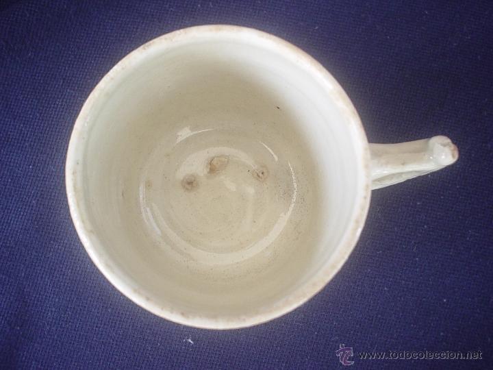 Antig&uuml;edades: TAZA CAF&Eacute; DECORADA A MANO - Foto 6