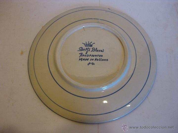 Antig&uuml;edades: Plato de cer&aacute;mica Holand&eacute;s. - Foto 2
