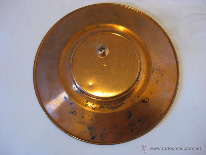 Antig&uuml;edades: Plato de cobre Nuestra se&ntilde;ora de Guadalupe. - Foto 2