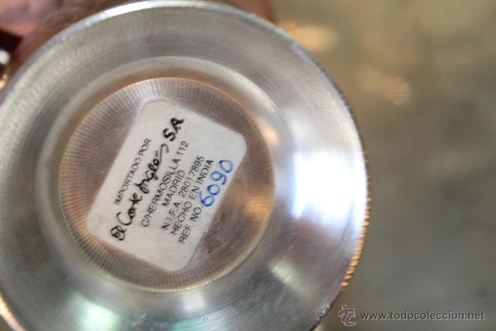 Antig&uuml;edades: juego de cafe en metal - Foto 3