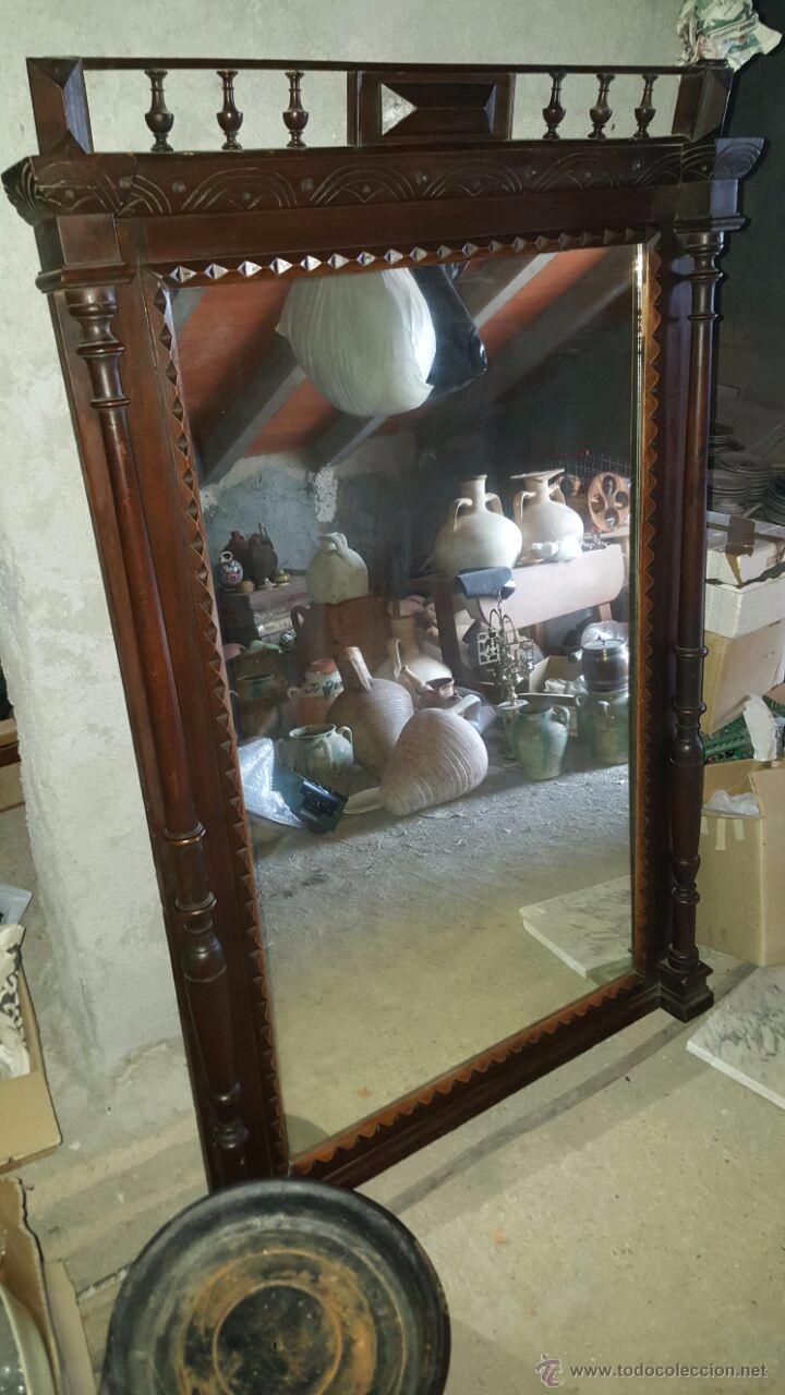 Antig&uuml;edades: antiguo y espectacular espejo. - Foto 5