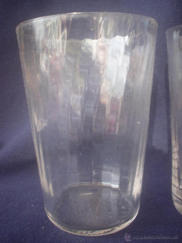 Antig&uuml;edades: VASOS ANTIGUOS CRISTAL RAYADO - Foto 3
