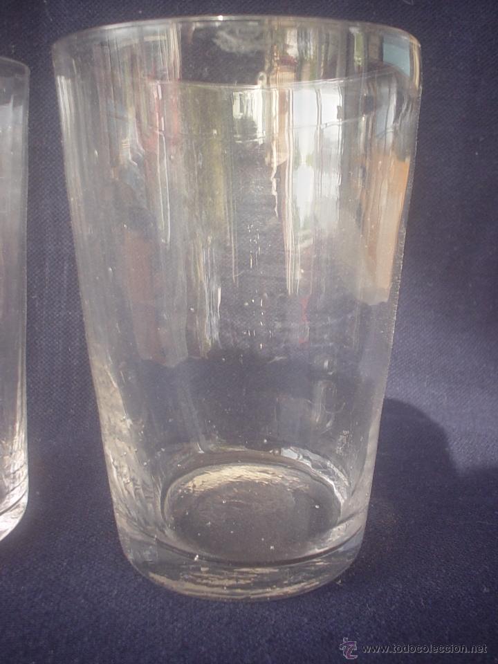 Antig&uuml;edades: VASOS ANTIGUOS CRISTAL RAYADO - Foto 5