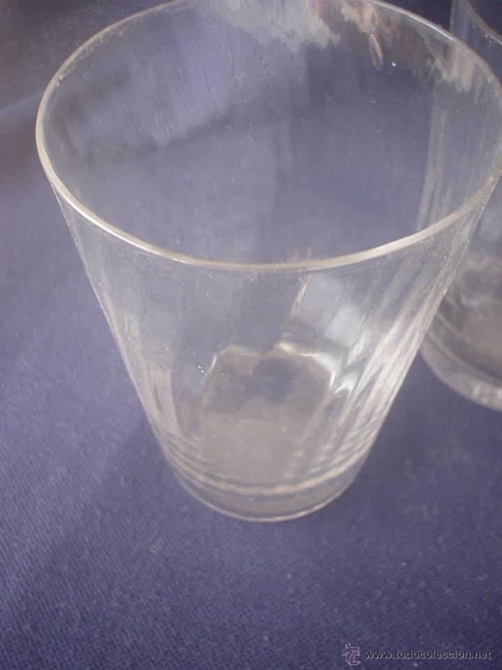 Antig&uuml;edades: VASOS ANTIGUOS CRISTAL RAYADO - Foto 6