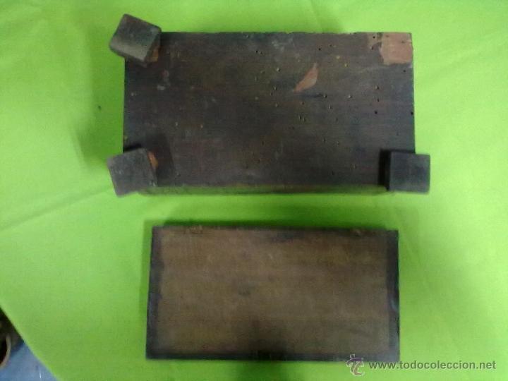 Antig&uuml;edades: CAJA MADERA TALLADA PARA RESTAURAR. - Foto 3
