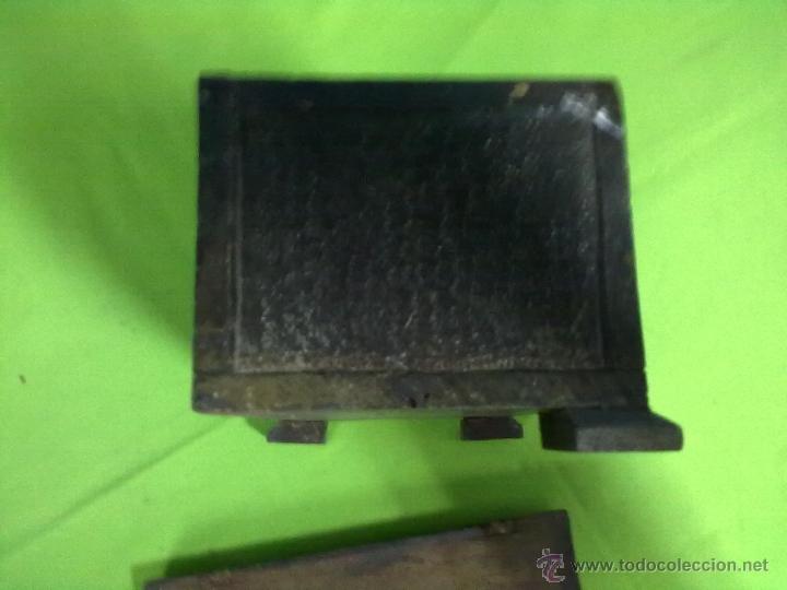 Antig&uuml;edades: CAJA MADERA TALLADA PARA RESTAURAR. - Foto 4