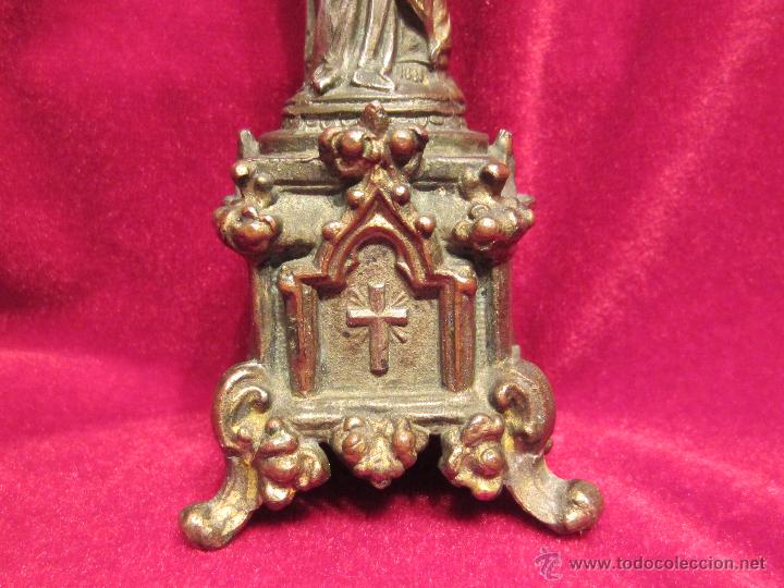 Antig&uuml;edades: virgen del pilar de calamina - Foto 6
