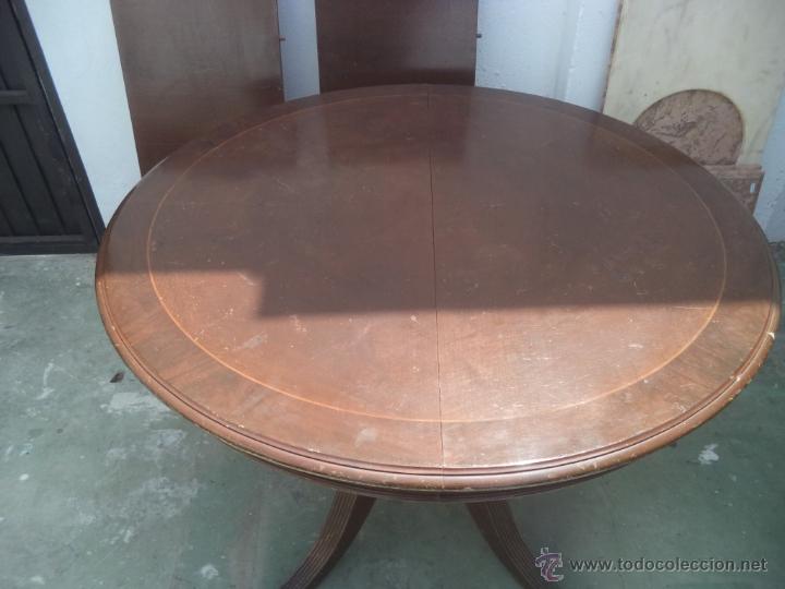 Antig&uuml;edades: mesa grande abatible - Foto 2
