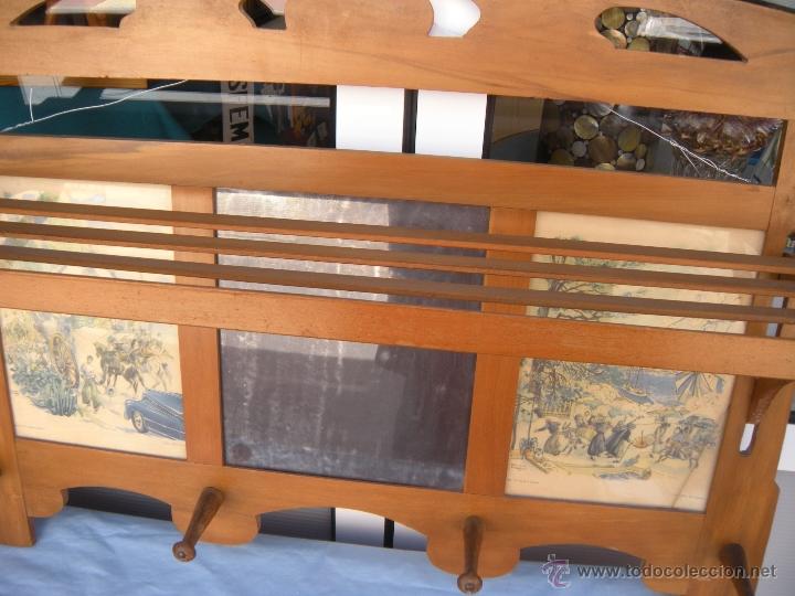 Antig&uuml;edades: ANTIGUO ESPEJO PERCHERO JUGUETERO - Foto 6