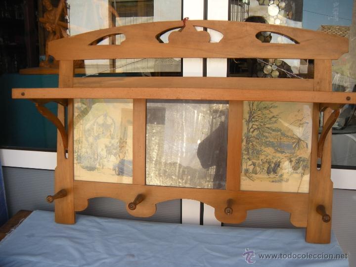 Antig&uuml;edades: ANTIGUO ESPEJO PERCHERO JUGUETERO - Foto 8