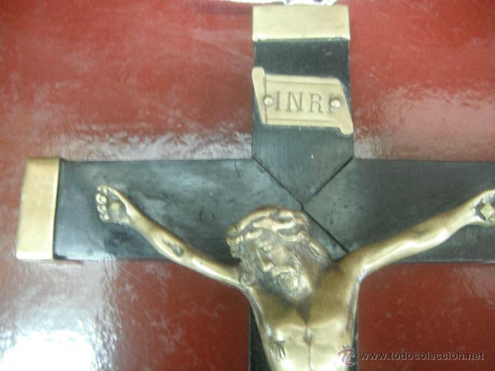 Antig&uuml;edades: CRUCIFIJO DE BRONCE - Foto 3