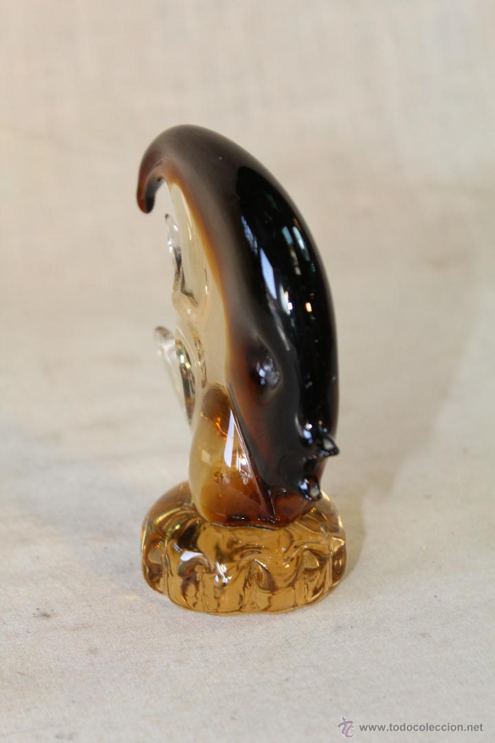 Antig&uuml;edades: FIGURA DE PEZ EN CRISTAL DE MURANO - Foto 2