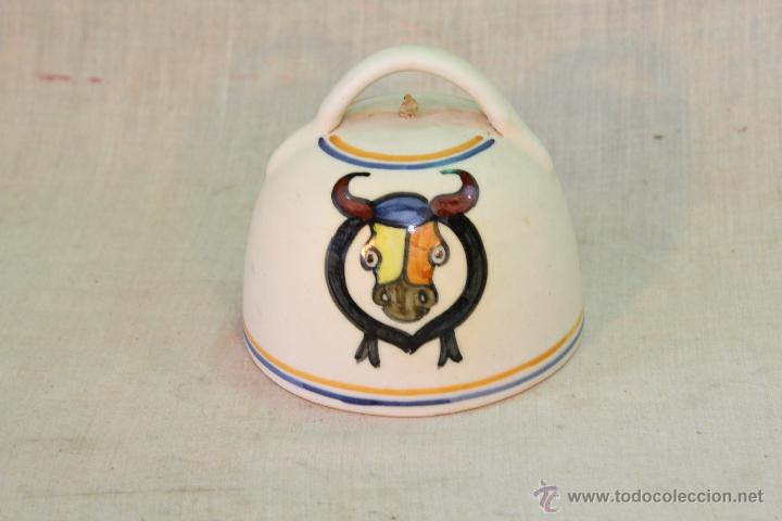 Antig&uuml;edades: CAMPANA EN CERAMICA - Foto 2