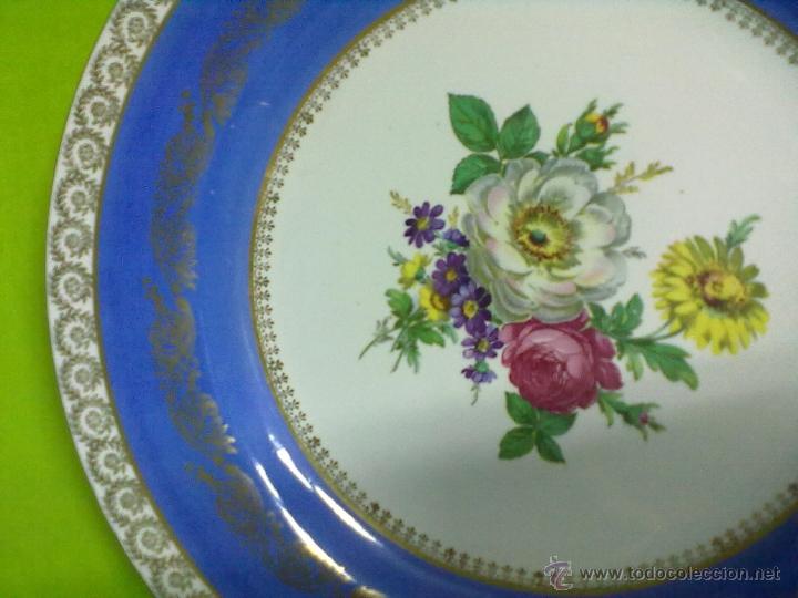 Antig&uuml;edades: PAREJA DE PLATOS RAMOS DE FLORES - Foto 2