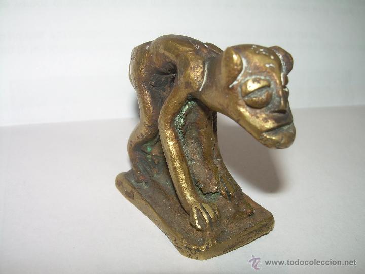 Antig&uuml;edades: ANTIGUA FIGURA DE BRONCE. - Foto 2