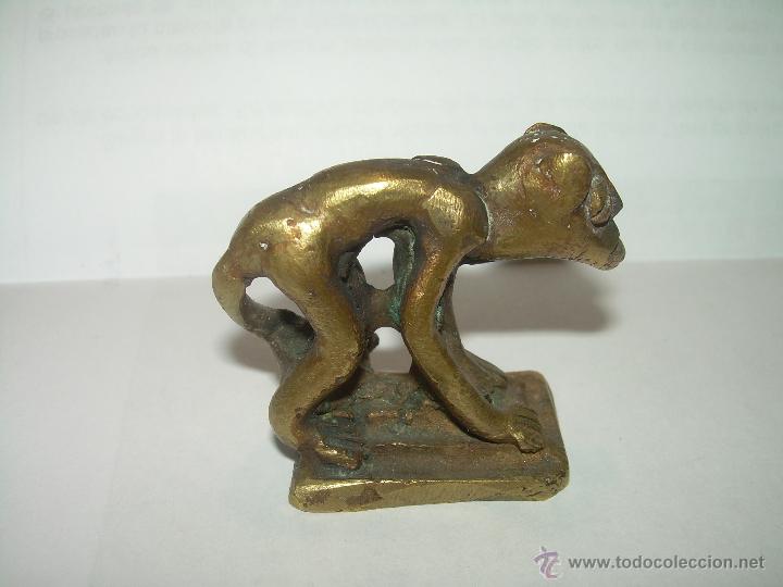Antig&uuml;edades: ANTIGUA FIGURA DE BRONCE. - Foto 3