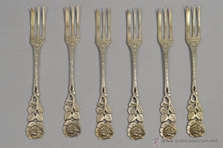 Antig&uuml;edades: Conjunto tenedores de plata. - Foto 2